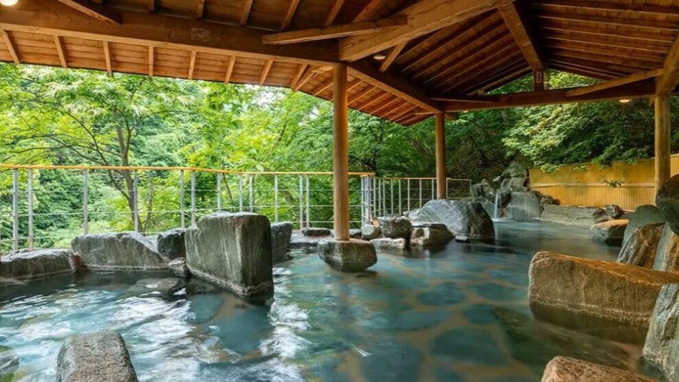 緑の景色がきれいな癒やしの温泉